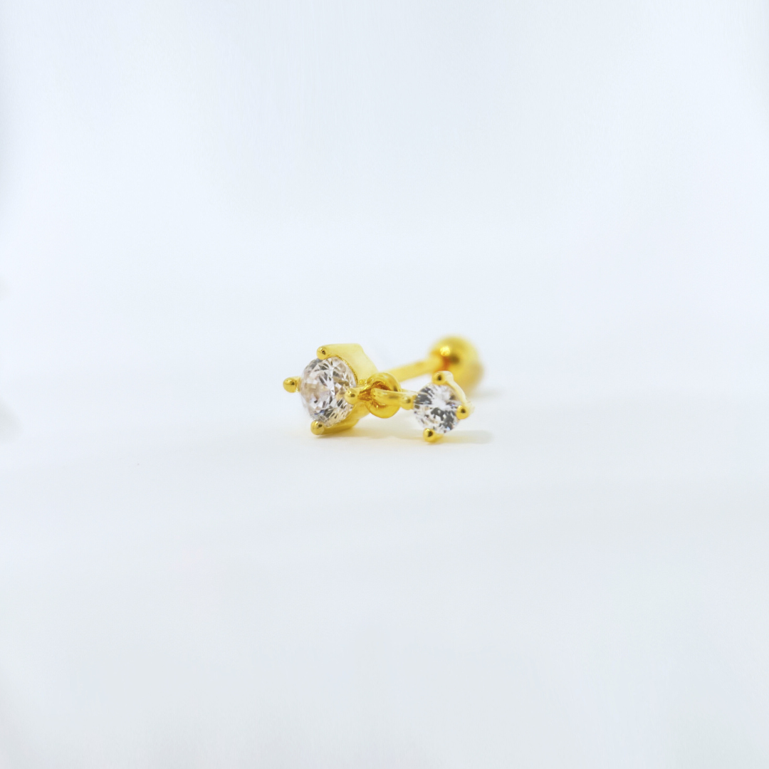 Sparkle Drop Stud Earrings