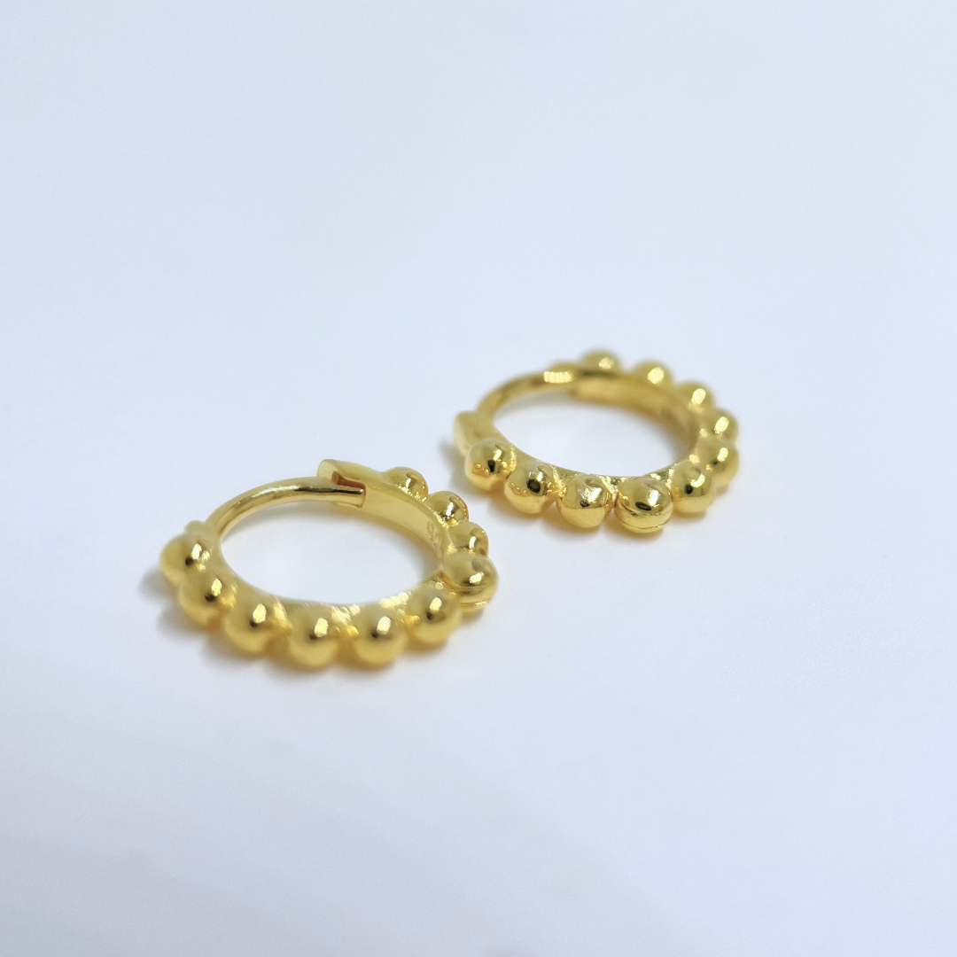 Beaded Hoop Earrings