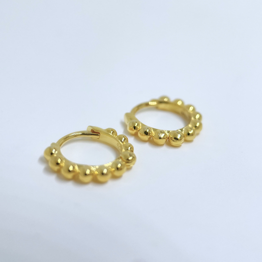 Beaded Hoop Earrings