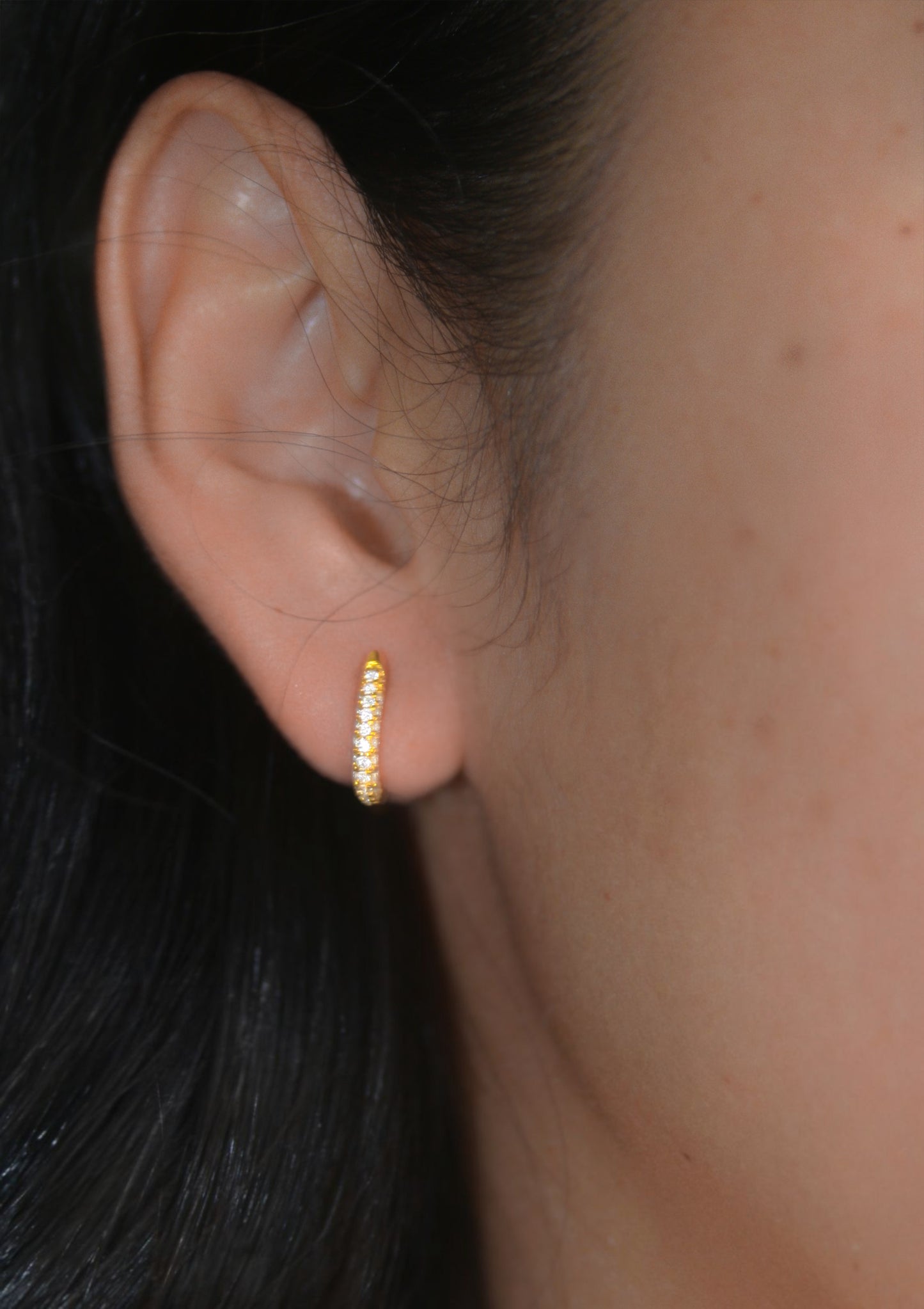 Sparkle Geometric Hoop Earrings