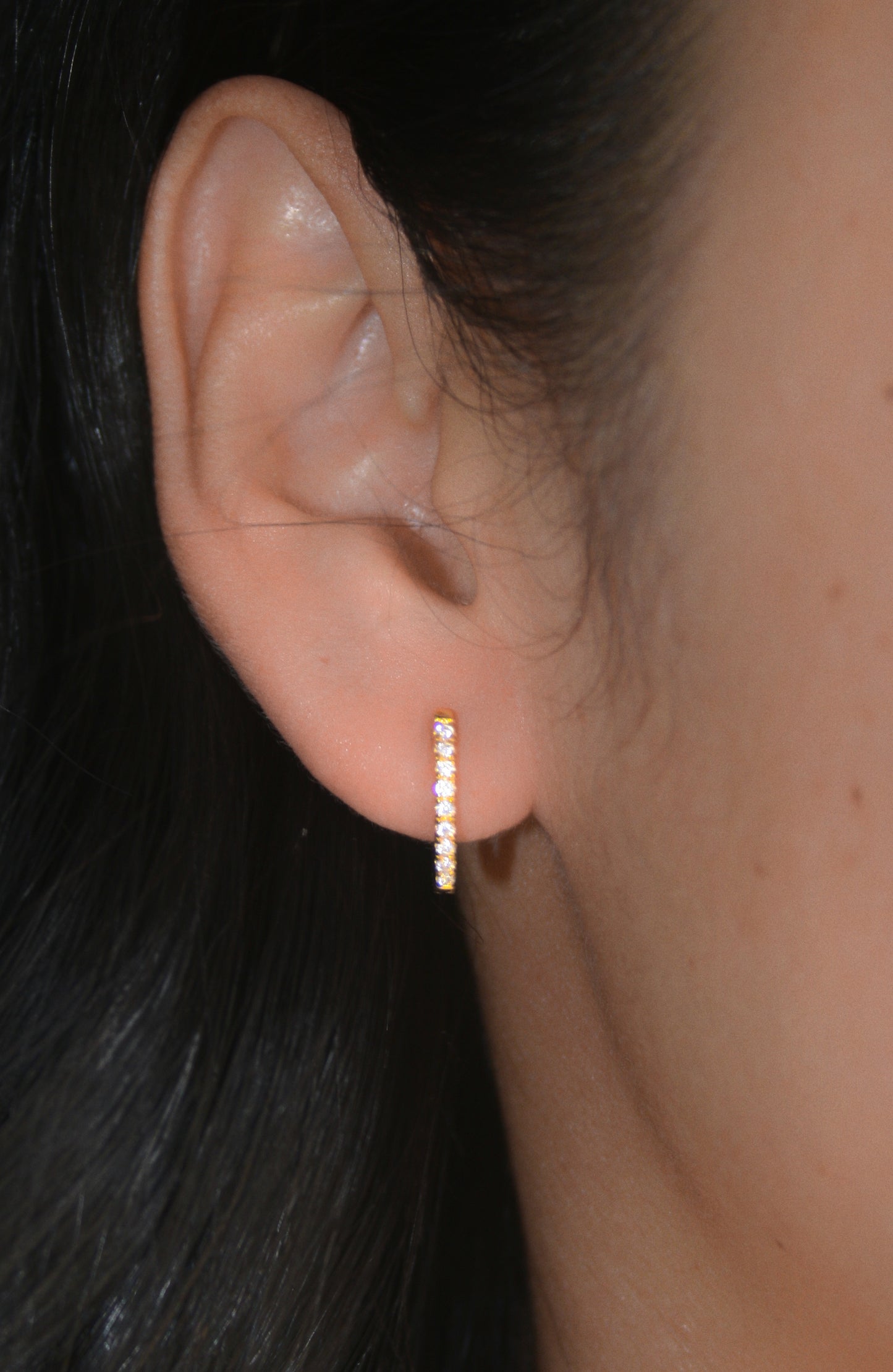 Sparkle Petite Huggie Earrings