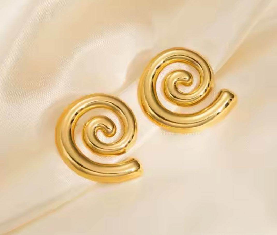 Spiral Studs Earrings