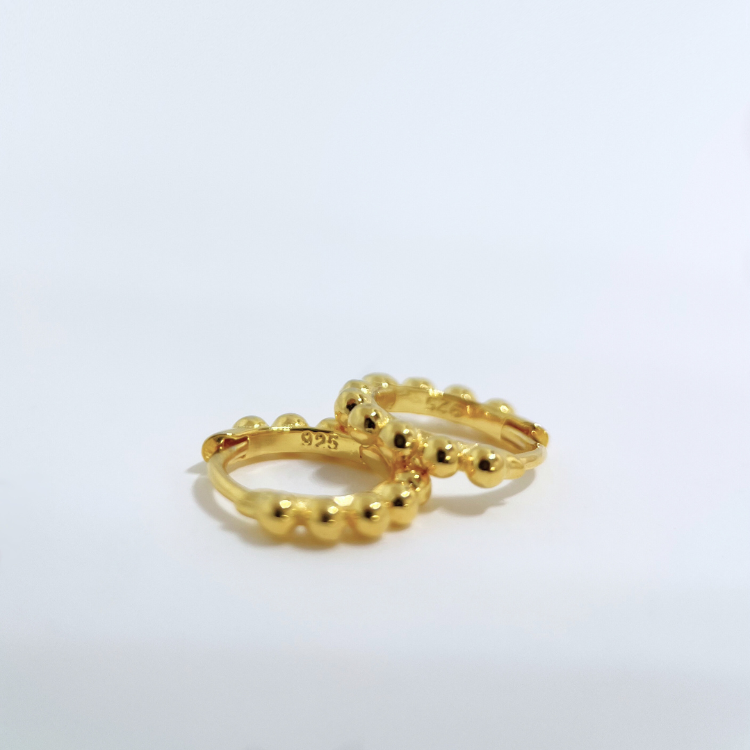 Beaded Hoop Earrings