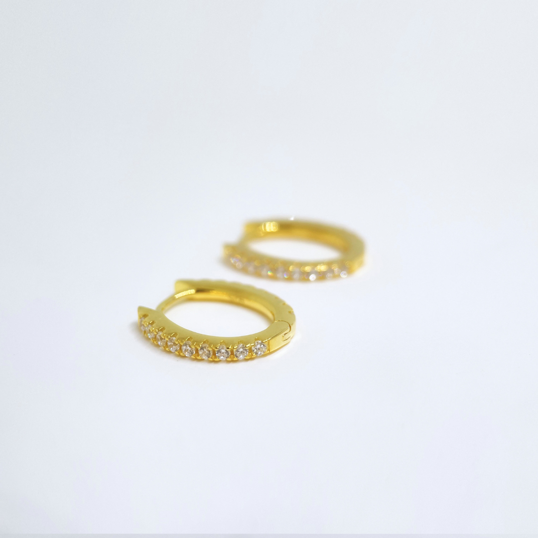 Sparkle Petite Huggie Earrings
