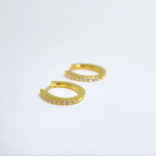 Sparkle Petite Huggie Earrings