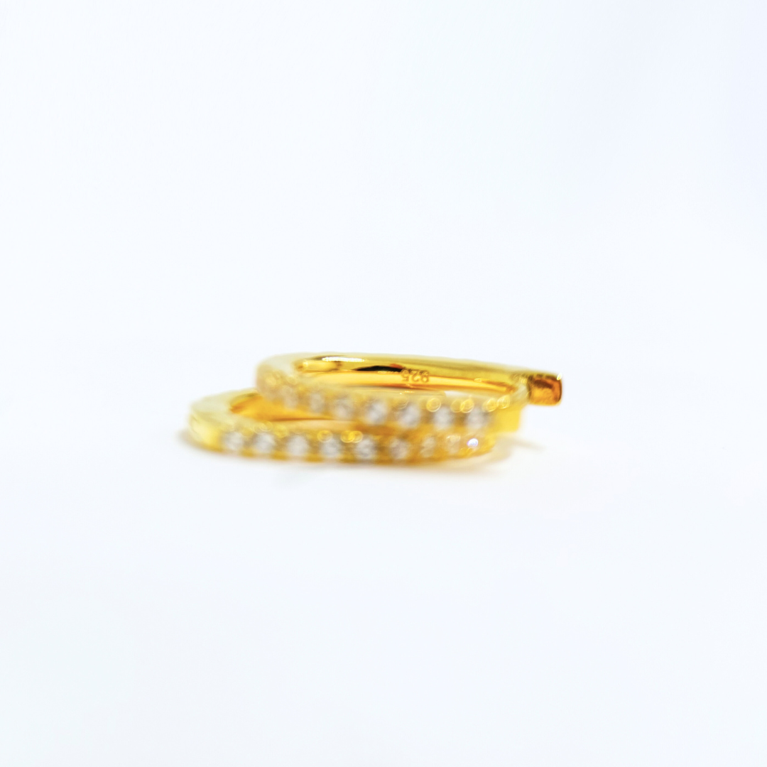 Sparkle Petite Huggie Earrings