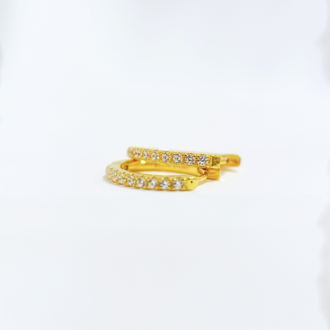 Sparkle Petite Huggie Earrings
