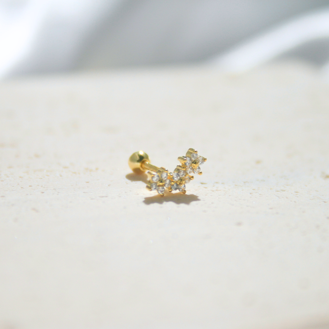Sparkle Cluster Stud Earring