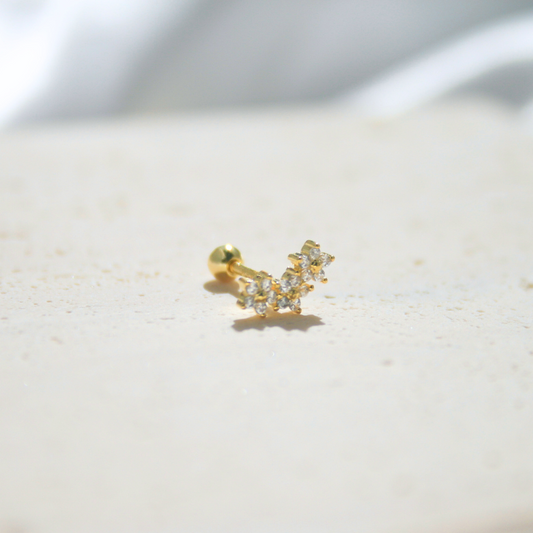 Sparkle Cluster Stud Earring