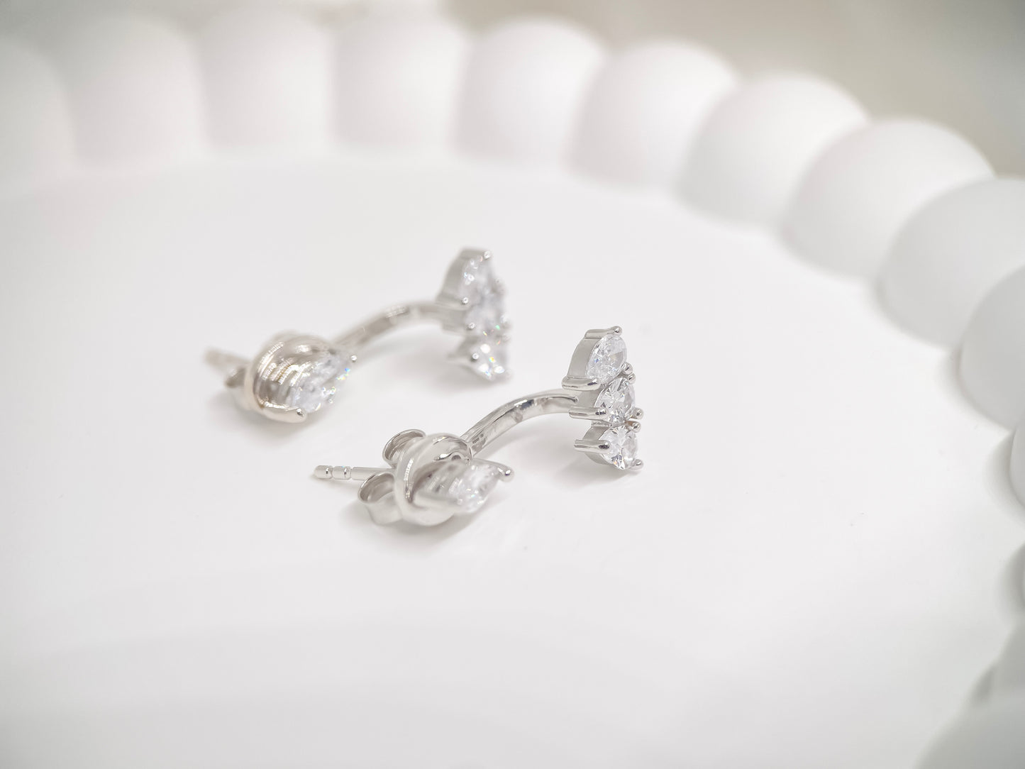Sparkle Back Drop Earrings