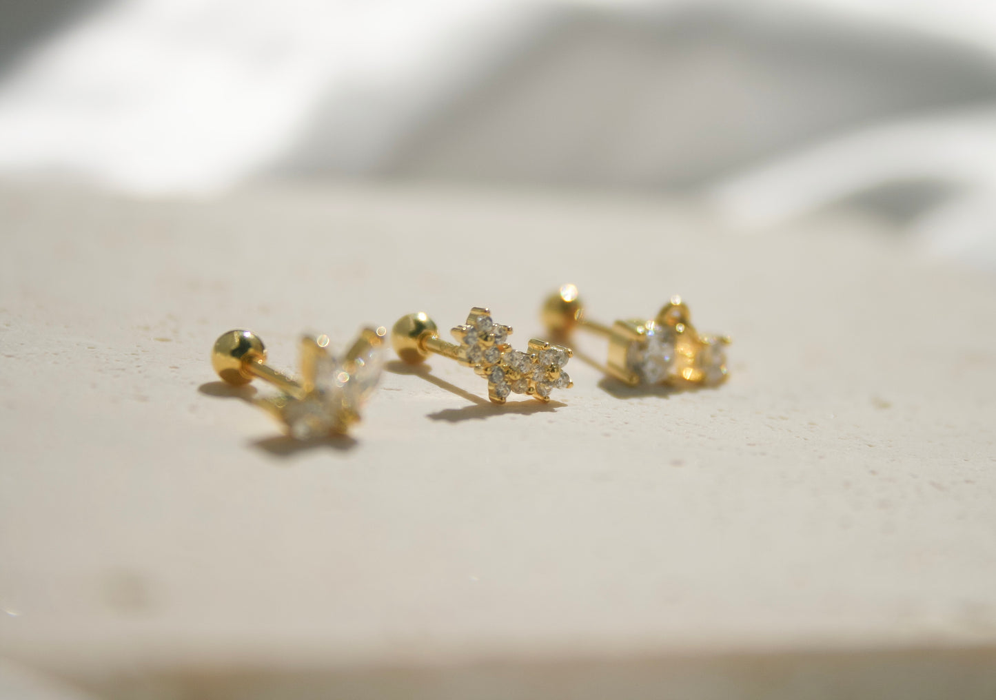Sparkle Cluster Stud Earring